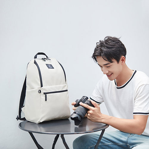 90FUN Waterproof Backpack Beige